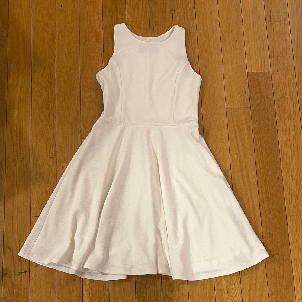 Un Deux Trois Kids Girl's Ivory Racerback Sleeveless Dress Size 16